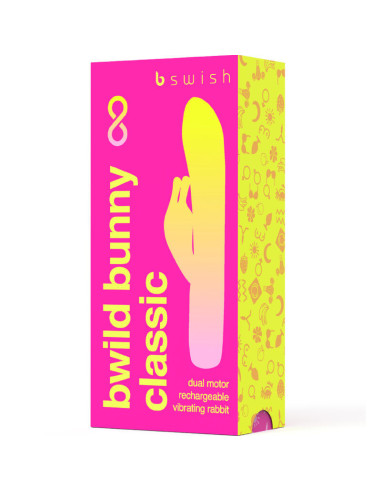 B SWISH - BWILD BUNNY INFINITE CLASSIC RECHARGEABLE VIBRATOR PINK SILICONE
