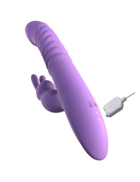 FANTASY FOR HER - RABBIT CLITORIS STIMULATOR WITH HEAT OSCILLATION AND VIBRATION FUNCTION VIOLET