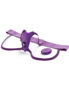 FANTASY FOR HER - BUTTERFLY HARNESS, VIBRATING RECHARGEABLE and REMOTE CONTROL PURPLE 2
