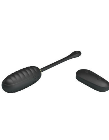 PRETTY LOVE - DOREEN LUXURY RECHARGEABLE VIBRATING EGG BLACK REMOTE CONTROL