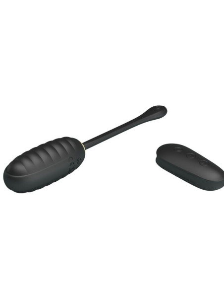 PRETTY LOVE - DOREEN LUXURY RECHARGEABLE VIBRATING EGG BLACK REMOTE CONTROL