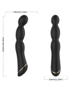 ARMONY - BAMBU VIBRATORIUS REGULIUOJAMAS JUODAS