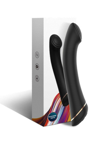 ARMONY - VIBRUOJAMAS GALVUTĖ SU SILIKONINE JUODOS GALVUTĖS GALVUTĖMIS