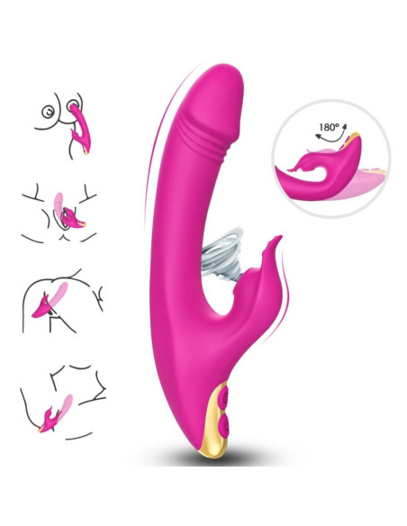 ARMONY - LOVE klitorio ir G-SPOT siurbtukas fuksijos spalvos