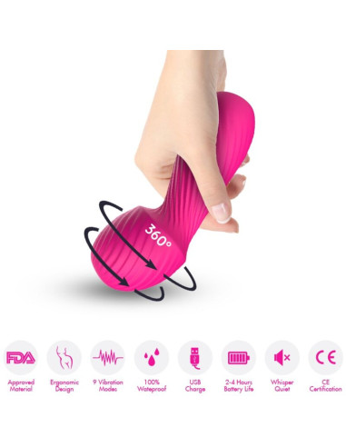 ARMONY - DAZZLE MASSAGER and VIBRATOR SMALL FUCHSIA
