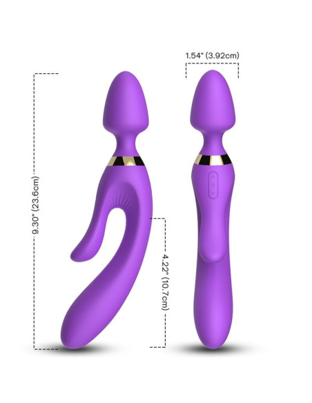 ARMONY - MASAŽUOKLIS IR VIBRUOKLIS RABBIT PURPLE