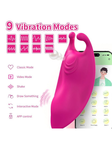 ARMONY - HONEYBEE WEARABLE PANTIES VIBRATOR G-SPOT FUCHSIA - FREE APP