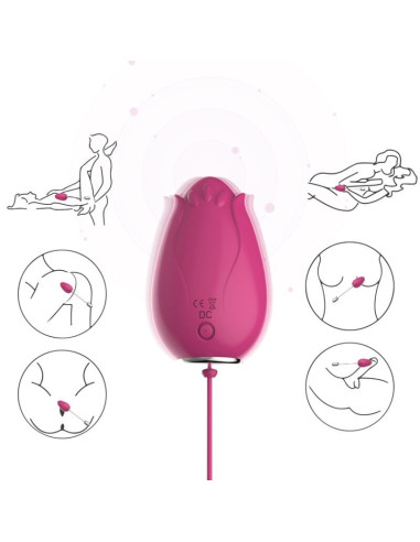 ARMONY - MANDALA KIAUŠINIO VIBRATORIUS G-SPOT NUOTOLINIO VALDYMO FUKSIJOS SPALVA