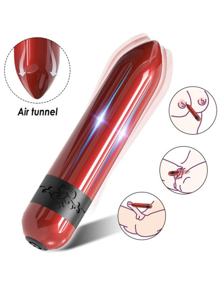 ARMONY - RAKETINIS VIBRATORIUS KULKA FUKSIJŲ SPALVA