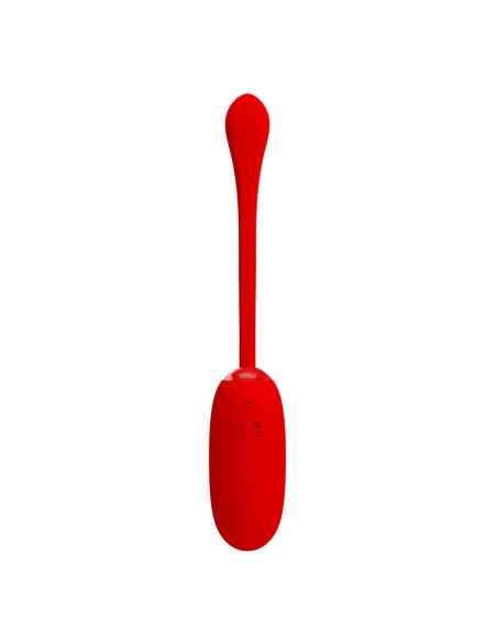 PRETTY LOVE - JULIUS WATERPROOF-RECHARGEABLE VIBRATING EGG RED