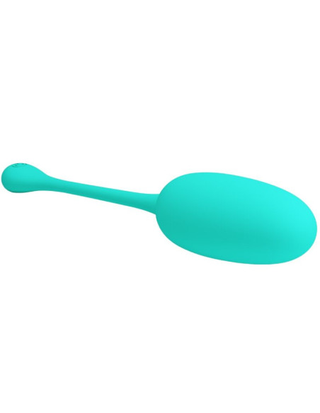 PRETTY LOVE - KNUCKER WATER GREEN RECHARGEABLE VIBRATING EGG