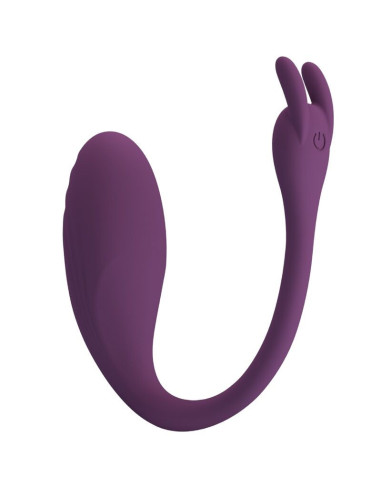PRETTY LOVE - CATALINA VIBRATORIUS SU PROGRAMĖLE IR NUOTOLINIO VALDYMO VALDYMU, VIOLETINIS