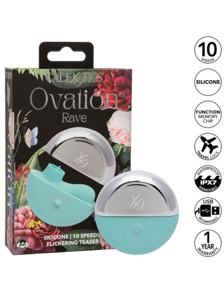 CALEXOTICS - OVATION RAVE STIMULATOR AQUA GREEN
