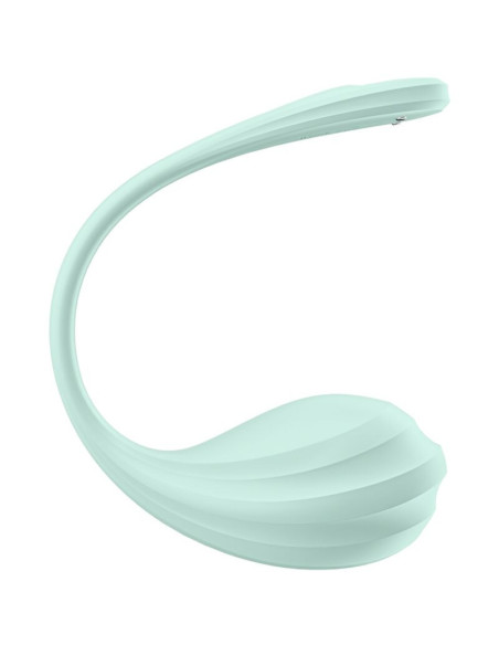 SATISFYER – „SMOOTH PETAL“ G TAŠKO STIMULIATORIUS, ŽALIAS VANDENS FORMOS, NEMOKAMA PROGRAMĖLĖ