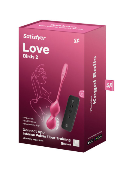 SATISFYER – „LOVE BIRDS“ 2 VIBRUOJANTYS KEGELIO KAMUOLIAI – NEMOKAMA PROGRAMĖLĖ
