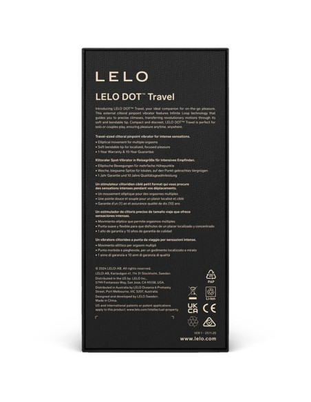 LELO - DOT KELIONINIS KLITORIO STIMULIatorius ROŽINIS