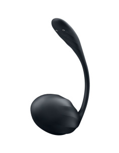 SATISFYER – briaunotas žiedlapių formos G taško stimuliatorius su nuotolinio valdymo pultu, juodas, nemokama programėlė 2