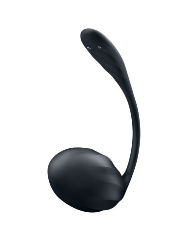 SATISFYER – briaunotas žiedlapių formos G taško stimuliatorius su nuotolinio valdymo pultu, juodas, nemokama programėlė
