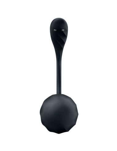 SATISFYER - RIBBED PETAL G POINT STIMULATOR REMOTE CONTROL BLACK FREE APP