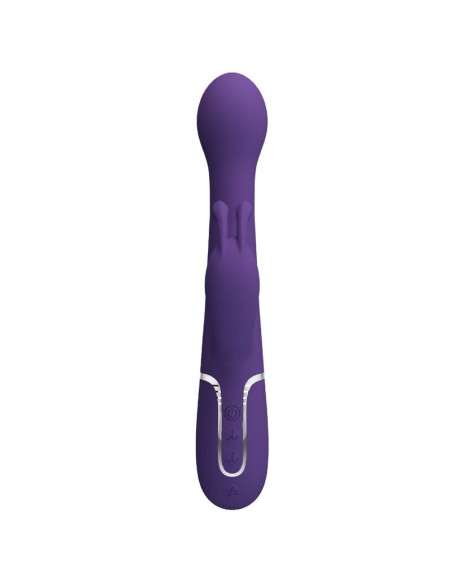 PRETTY LOVE - DEJON RABBIT VIBRATOR 3 IN 1 MULTIFUNCTION PURPLE