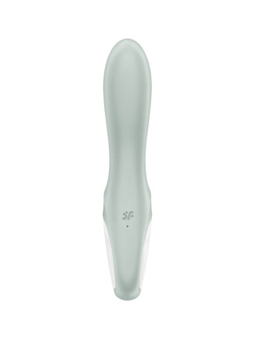 SATISFYER - PRIPUČIAMAS ANALINIS VIBRATORIUS SU AIR PUMP BOOTY 3 PILKA ŽALIA SPALVA