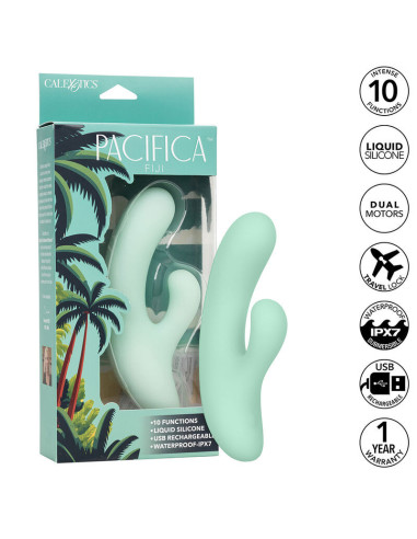CALEXOTICS - PACIFICA FIJI VIBRATOR and ESTIMULATOR G SPOT 10 VIBRATIONS AQUA