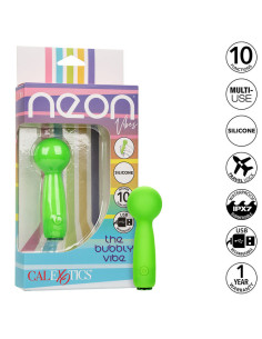 CALEXOTICS - NEON VIBES THE BUBBLY VIBE MINI MASAŽUOKLIS 10 VIBRACIJOS ŽALIAS 2