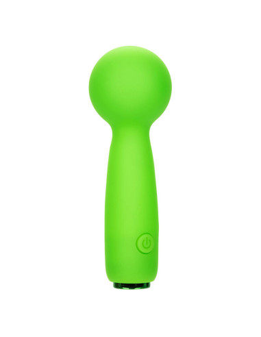 CALEXOTICS - NEON VIBES THE BUBBLY VIBE MINI MASAŽUOKLIS 10 VIBRACIJOS ŽALIAS