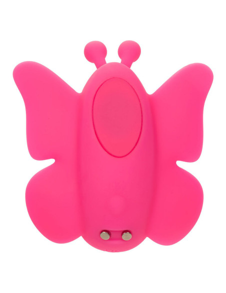 CALEXOTICS - NEON VIBES THE FLUTTER VIBREŽIMO STIMULIATORIUS, 10 VIBRACIJOS ROŽINIS