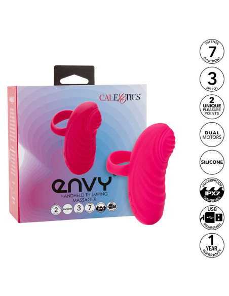 CALEXOTICS - ENVY RANKINIS RIEDOMO KAMUOLIO MASAŽUOKLIS, 7 VIBRACIJOS, ROŽINIS