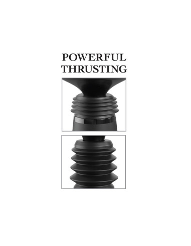 FETISH FANTASY SERIES – BODY DOCK THRUSTER DILDO SPAUSTUVAS SU 7 STUMIMO REŽIMAIS, JUODAS