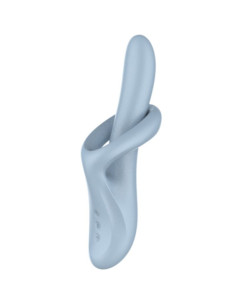 SATISFYER - HEAT FLEX 4 šilumos efekto vibratorius, 12 vibracijų, mėlynas
