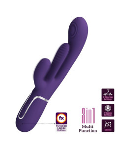 PRETTY LOVE - SHANIA TRIPLE RABBIT VIBRATOR MULTIFUNCTION PURPLE 2