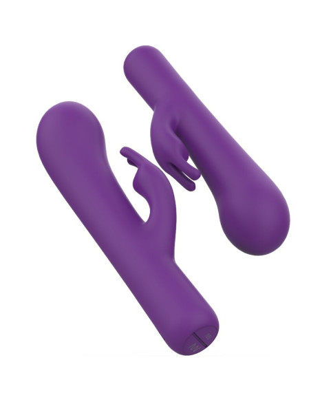 B SWISH - BWILD BUNNY INFINITE DELUXE VIBRATORIUS TRIUŠIS, 10 VIBRAVIMŲ, VIOLETINIS