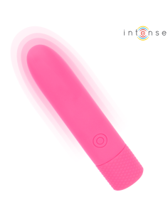 INTENSE - SYMONE USB ĮKRAUNAMAS VIBRUOJAMAS ŽIEDAS 8 VIBRACIJOS ROŽINIS 10 X 2,2 CM 2