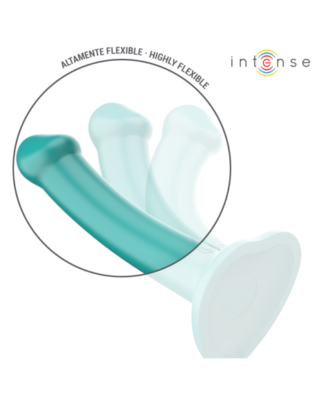 INTENSE - KATIE VIBRATOR WITH SUCTION CUP 10 VIBRATIONS BLUE REMOTE CONTROL