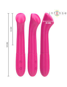 INTENSE - PATY VIBRATOR 19 CM FLEXIBLE 10 VIBRATIONS MODEL 2 PINK 2