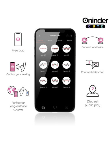 ONINDER CUTE - LOVE BUNNY VIBRUOJAMAS G-SPOT KLITORIUI - NEMOKAMA PASAULINĖ PROGRAMĖLĖ