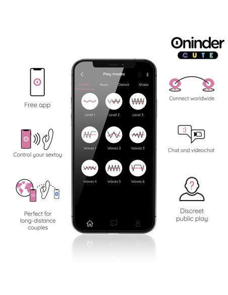 ONINDER CUTE - LOVE BUNNY VIBRATOR G-SPOT CLITORIS - FREE WORLDWIDE APP