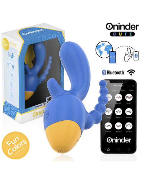 ONINDER CUTE - LOVE 3 SOME TRIPLE VIBRATOR - FREE WORLDWIDE APP