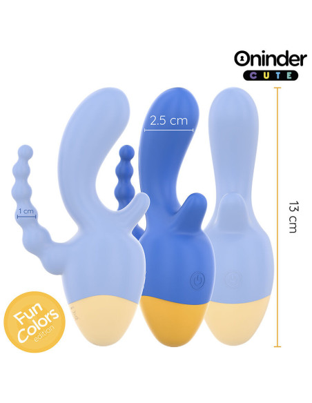 ONINDER CUTE - LOVE 3 SOME TRIPLE VIBRATOR - FREE WORLDWIDE APP