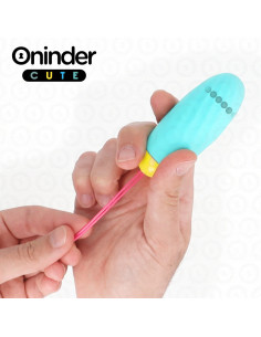 ONINDER CUTE - MEILĖS MALONUMUI VIBRUOJAMAS SUKAMASIS SILIKONINIS BRANGAKMENIŲ KIAUŠINIS - NEMOKAMA PASAULINĖ PROGRAMĖLĖ