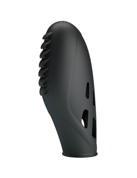 PRETTY LOVE - GILO SILICONE FINGER VIBRATOR BLACK