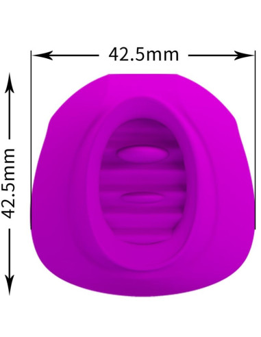 PRETTY LOVE – ESTELLE LIEŽUVIO KLITORIAUS STIMULIATORIUS, 12 VIBRACIJOS, VIOLETINIS