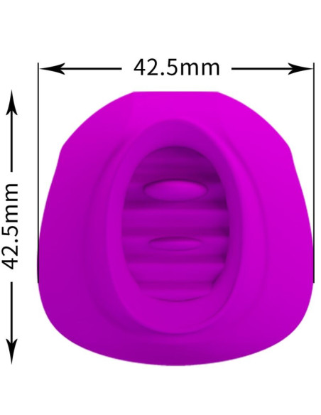 PRETTY LOVE – ESTELLE LIEŽUVIO KLITORIAUS STIMULIATORIUS, 12 VIBRACIJOS, VIOLETINIS