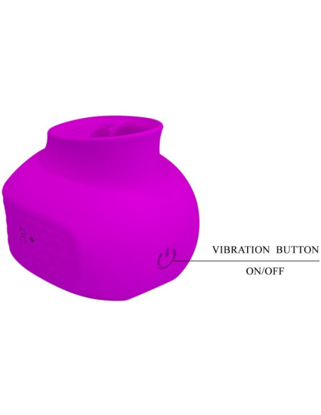 PRETTY LOVE - ESTELLE TONGUE CLITORIS STIMULATOR 12 VIBRATIONS PURPLE