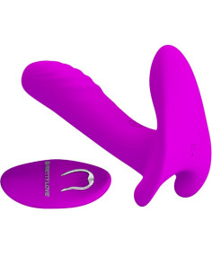 PRETTY LOVE - MASAŽUOKLIS IR VIBRATORIUS ĮRENGINYS, 12 VIBRAVIMŲ, NUOLATINIO VALDYMO SKAIČIUS, VIOLETINIS 2