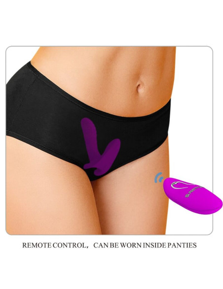 PRETTY LOVE - MASSAGER and VIBRATOR 12 VIBRATIONS REMOTE CONTROL PURPLE