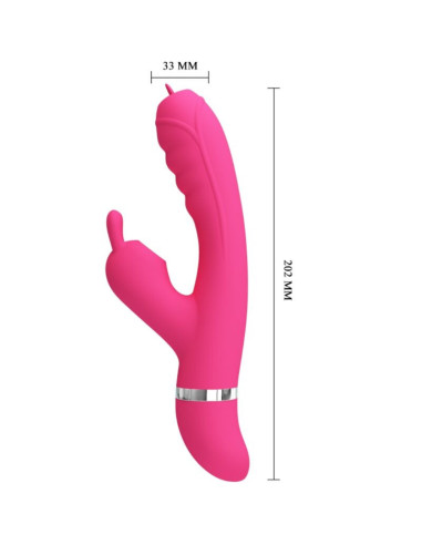 PRETTY LOVE - PHOENIX MULTIFUNCTION RABBIT VIBRATOR PINK