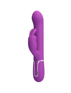 PRETTY LOVE - COALE 4 IN 1 MULTIFUNCTION RABBIT VIBRATOR PURPLE